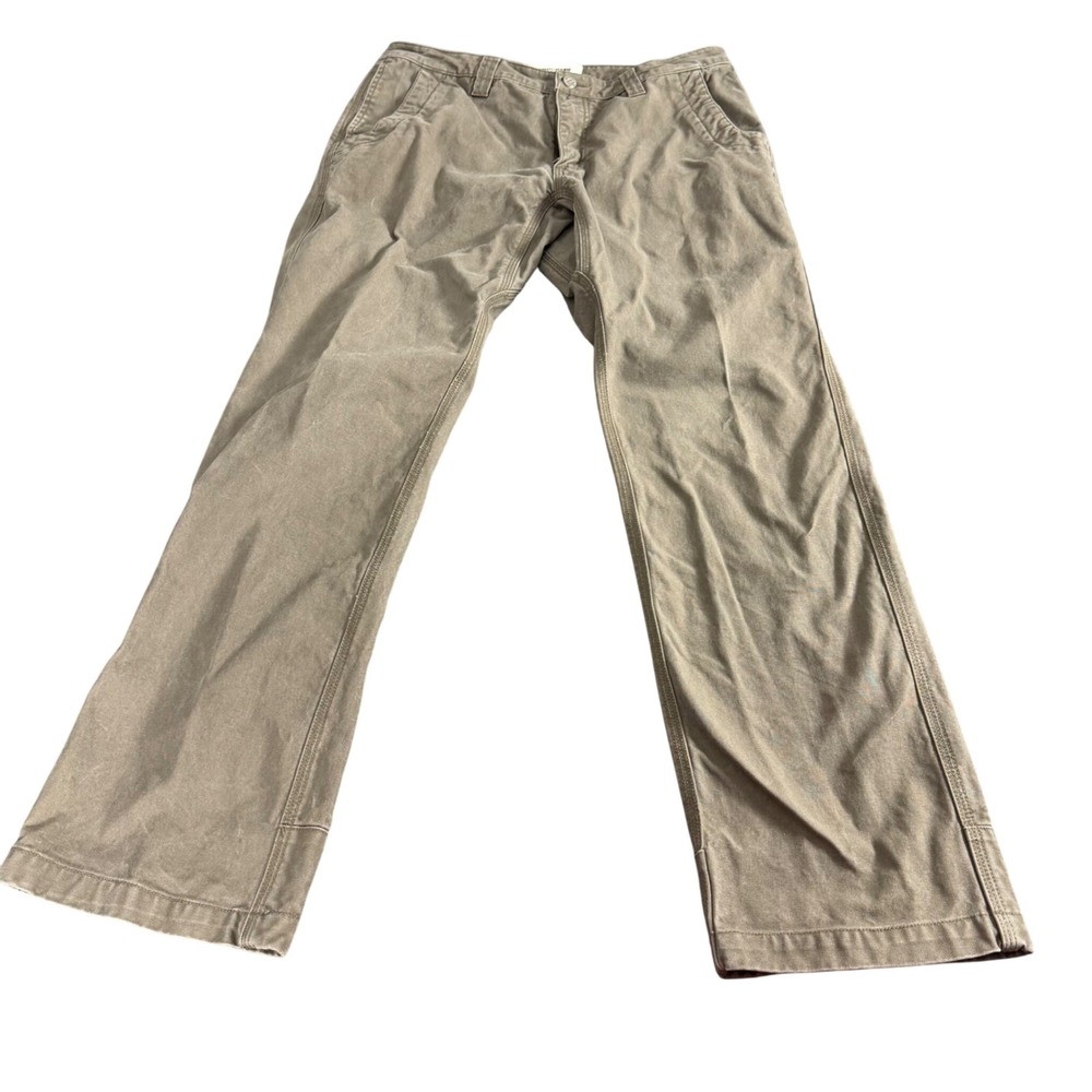 Mountain Khakis Slim Fit Canvas Pants Mens 35x32 Brown Outdoor Work Trousers